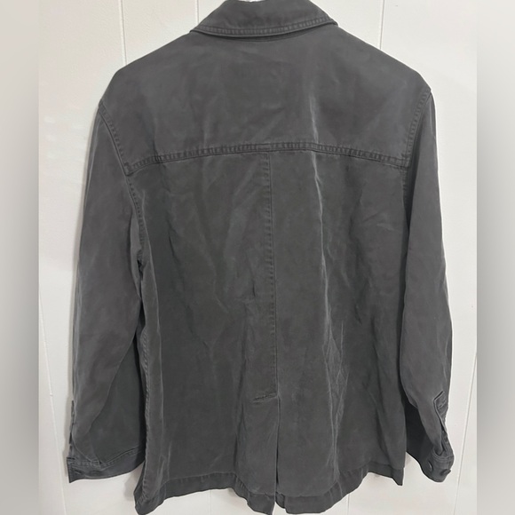 Vintage LL Bean Lightweight Chore Barn Jacket Womens Large Sz 16 Green Utility - Picture 2 of 4